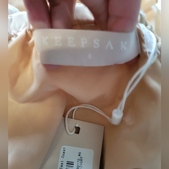 Keepsake The Label Fast Lanes Bustier Embroidered Top Small Ivory NWT - Picture 4 of 8